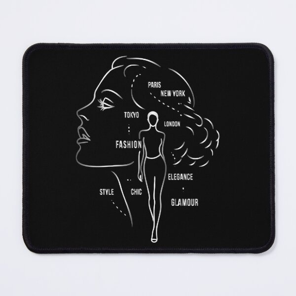 Item preview, Silver Noir Fashion Profile: Double Exposure Silhouette Art designed and sold by MalisoStickers.