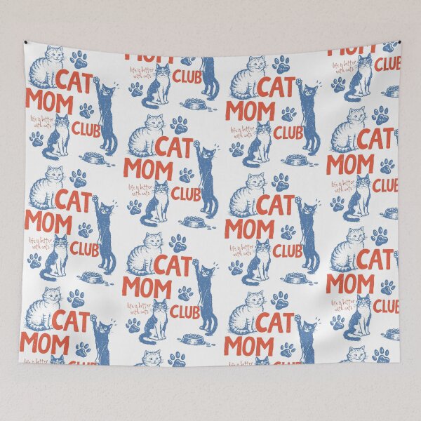 Item preview, Cat Mom Club Life Is Better With Cats Mom Life Mother's Day designed and sold by KAWKAW-DRHM.