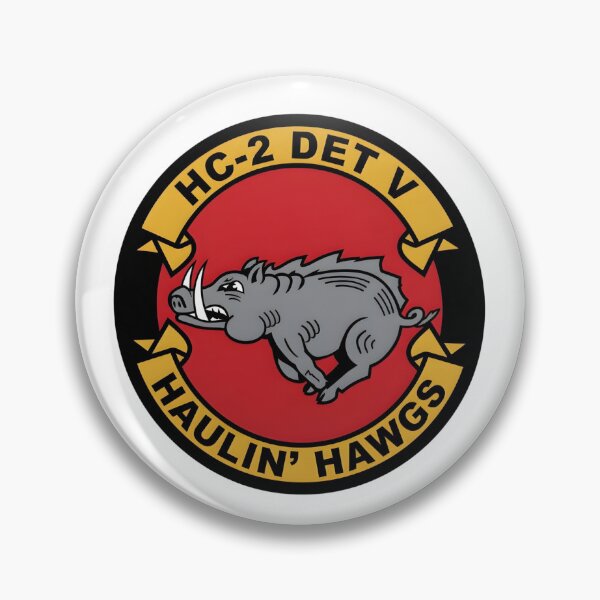 Item preview, Official Insignia of US Navy Helicopter Combat Support Squadron 2 (HC-2), Detachment V "Haulin' Hawgs" designed and sold by CharlieDesings.