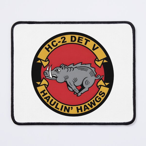 Item preview, Official Insignia of US Navy Helicopter Combat Support Squadron 2 (HC-2), Detachment V "Haulin' Hawgs" designed and sold by CharlieDesings.