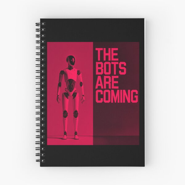Item preview, Humanoid Robot The Bots Are Coming AI Sci Fi Futuristic Android AI Tech Graphic Tee designed and sold by TEEJAMBOREE.