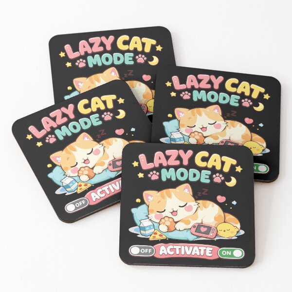 Item preview, Lazy Cat Mode On – Cute Kawaii Sleeping Cat Gaming Relax Meme T-Shirt designed and sold by DarojadNR.