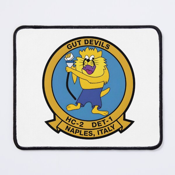 Item preview, Official Insignia of US Navy Helicopter Combat Support Squadron 2 (HC-2), Detachment 1 "Gut Devils" – Naples, Italy designed and sold by CharlieDesings.