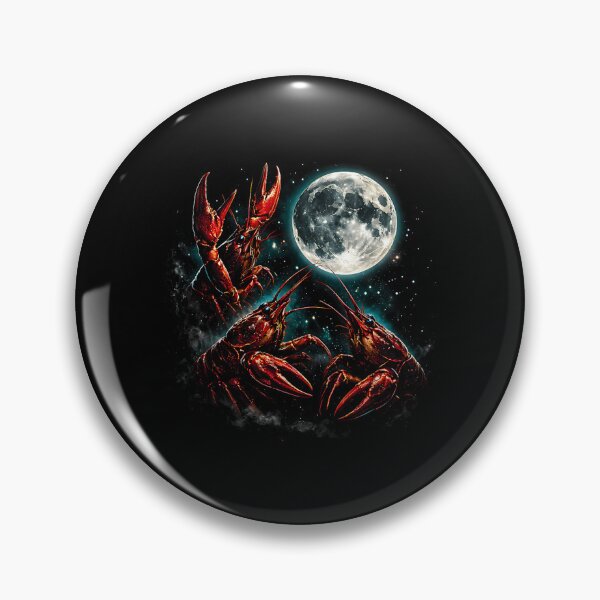 Item preview, Three Crawfish Moon Funny Cajun Crawfish Howling Parody Louisiana Humor designed and sold by FerminVigo.