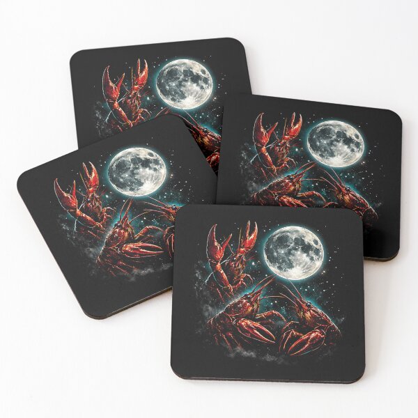 Item preview, Three Crawfish Moon Funny Cajun Crawfish Howling Parody Louisiana Humor designed and sold by FerminVigo.