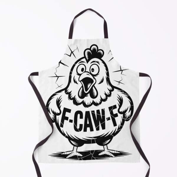 Item preview, Outraged Cartoon Chicken Linocut Print designed and sold by Bloomkept.