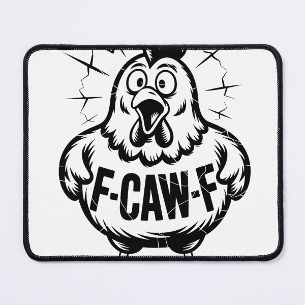 Item preview, Outraged Cartoon Chicken Linocut Print designed and sold by Bloomkept.