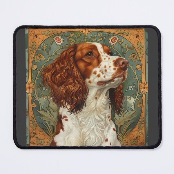 Item preview, Art nouveau Brittany Spaniel  designed and sold by MendaciousMina.