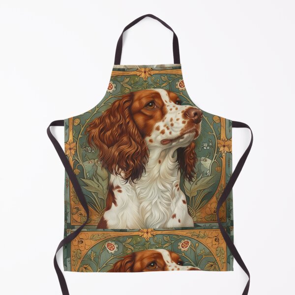 Item preview, Art nouveau Brittany Spaniel designed and sold by MendaciousMina.