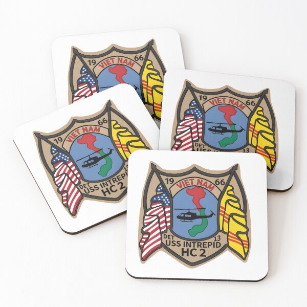 Item preview, Commemorative Deployment Patch of US Navy Helicopter Combat Support Squadron 2 (HC-2), Detachment 13 – USS Intrepid (CVS-11), Vietnam 1966 designed and sold by CharlieDesings.
