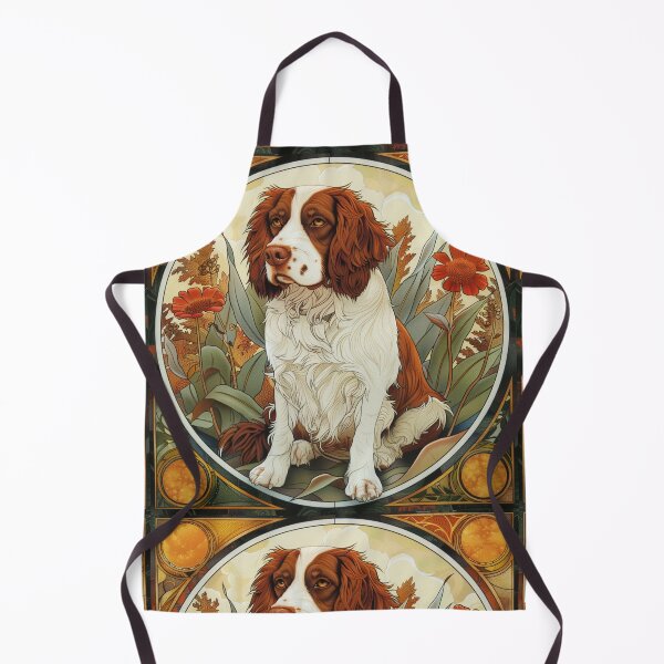 Item preview, Art nouveau Brittany Spaniel designed and sold by MendaciousMina.