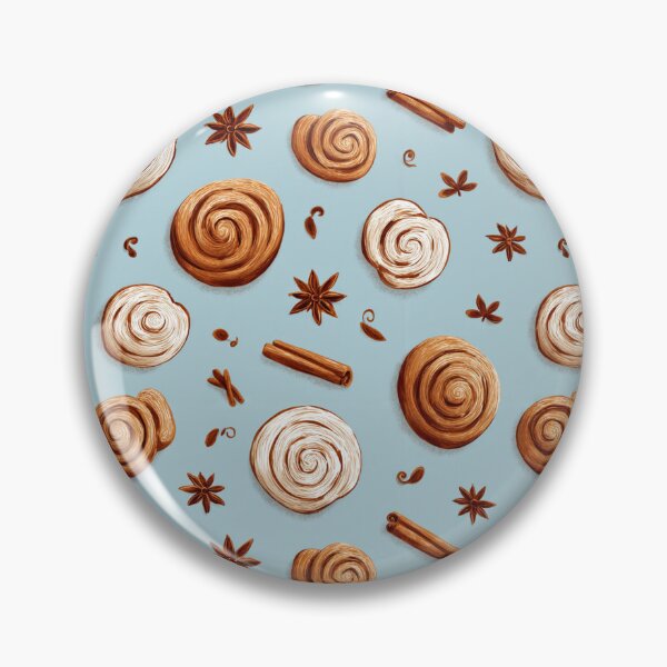 Item preview, Cinnamon Roll Star Anise Spice Baking Pattern designed and sold by NicolasGlowArt.