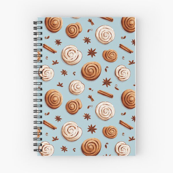Item preview, Cinnamon Roll Star Anise Spice Baking Pattern designed and sold by NicolasGlowArt.