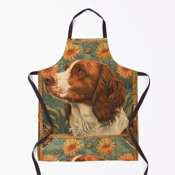 Item preview, Art nouveau Brittany Spaniel designed and sold by MendaciousMina.