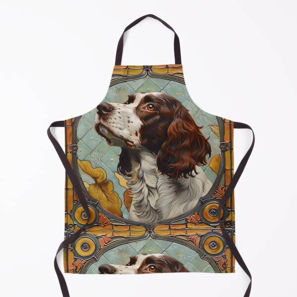 Item preview, Art nouveau Brittany Spaniel designed and sold by MendaciousMina.