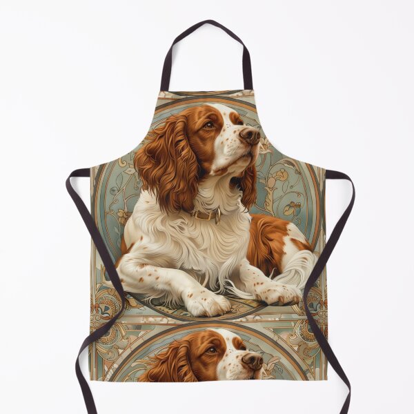 Item preview, Art nouveau Brittany Spaniel designed and sold by MendaciousMina.