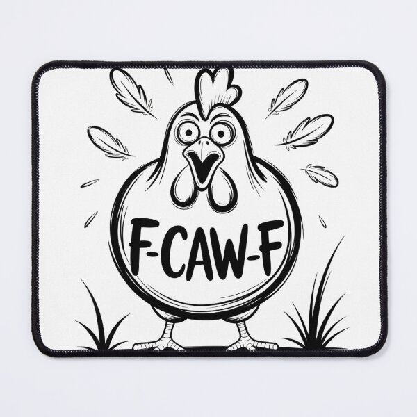 Item preview, Shocked Cartoon Chicken Minimalist Line Art designed and sold by Bloomkept.