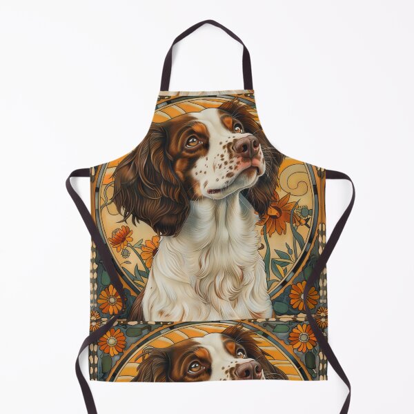 Item preview, Art nouveau Brittany Spaniel designed and sold by MendaciousMina.