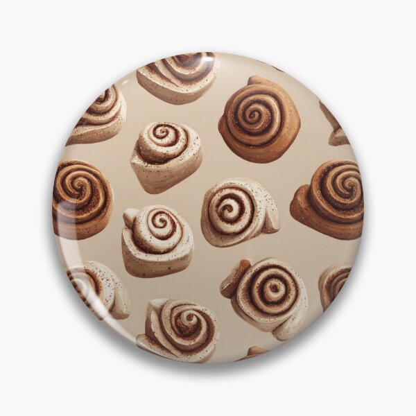 Item preview, Cinnamon Roll Pattern Sweet Pastry Baked Goods Design designed and sold by NicolasGlowArt.