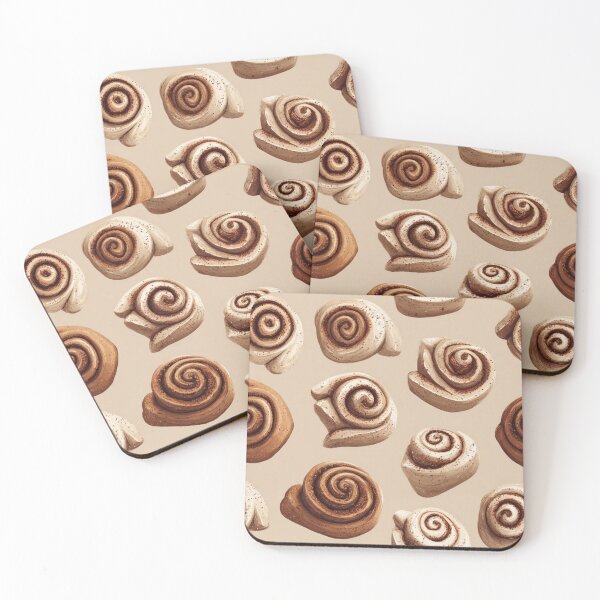 Item preview, Cinnamon Roll Pattern Sweet Pastry Baked Goods Design designed and sold by NicolasGlowArt.