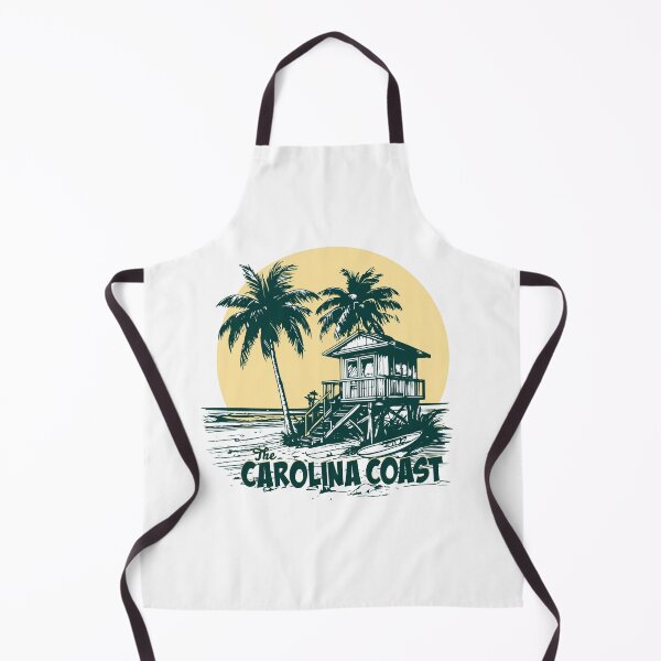 Item preview, The Carolina Coast Vintage Sunset Beach House with Palm Trees designed and sold by SaltCreatives.