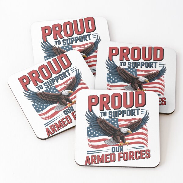 Item preview, Proud to Support Our Armed Forces — Eagle American Flag Shirt V2 designed and sold by DarylWelsh2024.