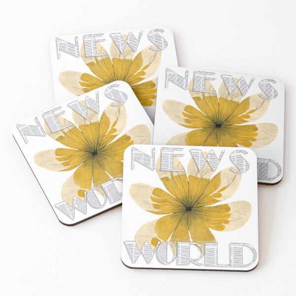 Item preview, News World with yellow flower designed and sold by designsvetlana1.