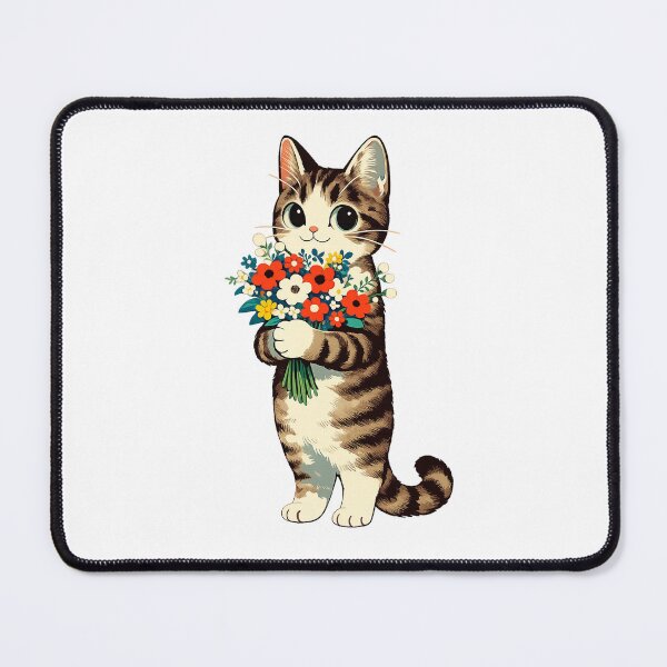 Item preview, A Bouquet for You – Brown Tabby Cat designed and sold by neko-lyric.