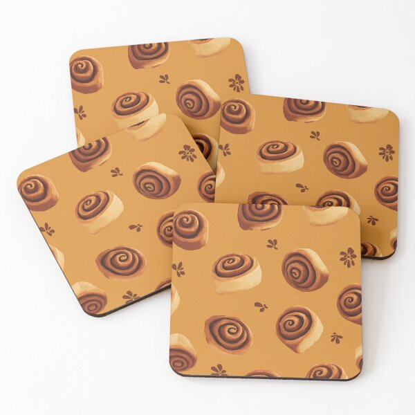Item preview, Cinnamon Roll Pattern Sweet Pastry Foodie Design designed and sold by NicolasGlowArt.