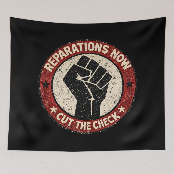 Item preview, Reparations Now Cut The Check designed and sold by DIRTYDUNNZ.