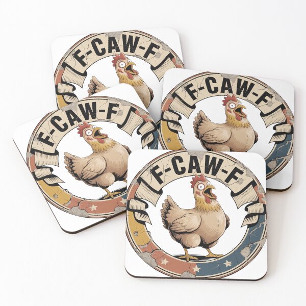 Item preview, Vintage Badge Shocked Cartoon Chicken Outrage designed and sold by Bloomkept.