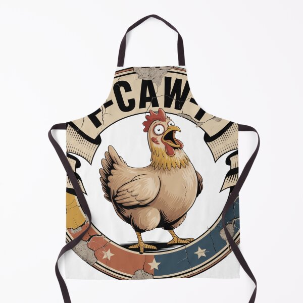 Item preview, Vintage Badge Shocked Cartoon Chicken Outrage designed and sold by Bloomkept.
