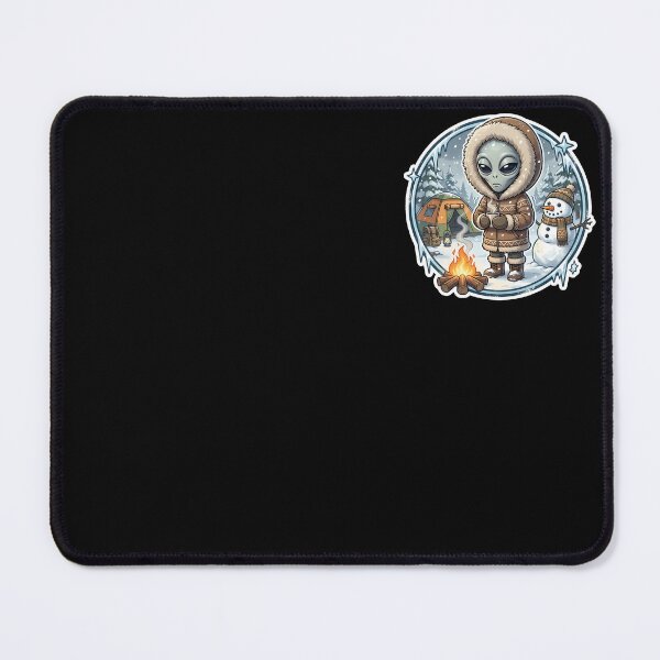 Item preview, Grey Alien Camping In The Snow designed and sold by Sunkhung.