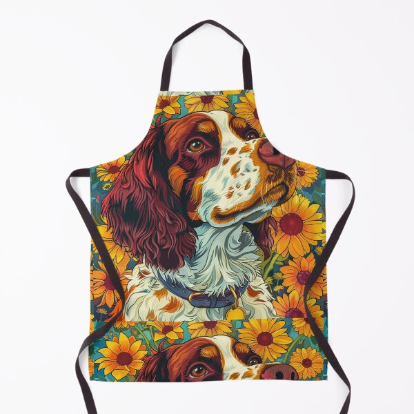 Item preview, Flower power Brittany Spaniel designed and sold by MendaciousMina.