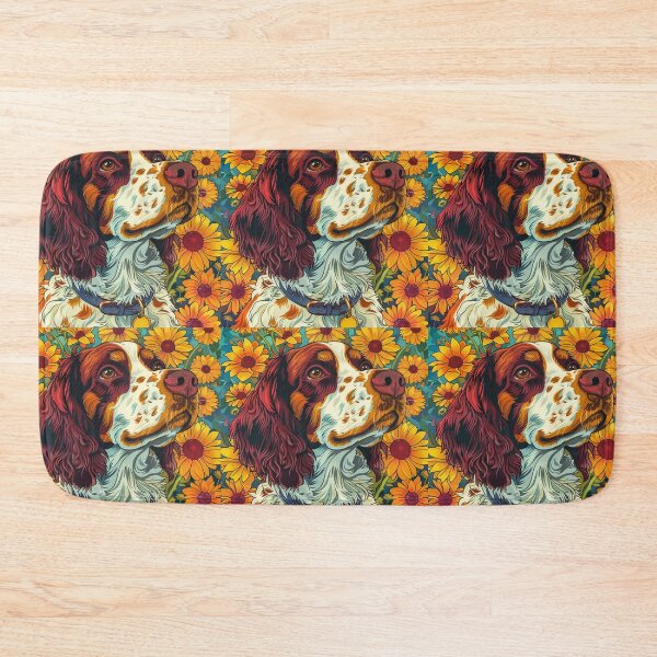Item preview, Flower power Brittany Spaniel  designed and sold by MendaciousMina.