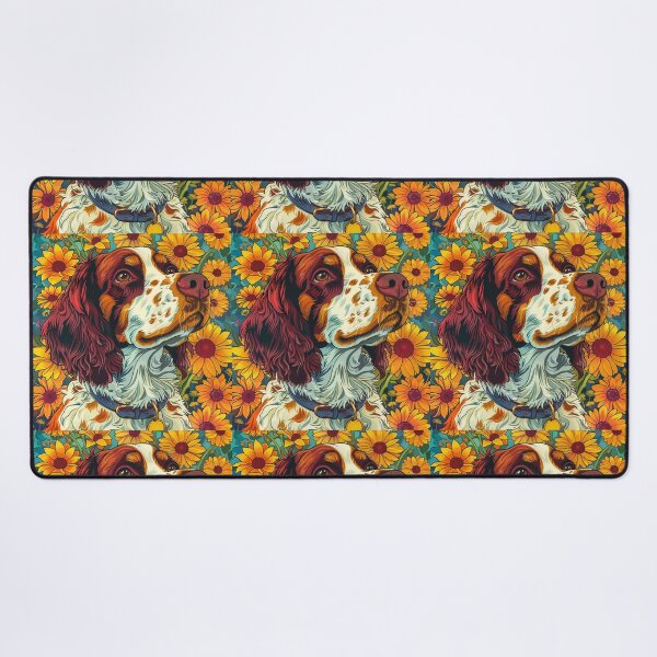 Item preview, Flower power Brittany Spaniel  designed and sold by MendaciousMina.