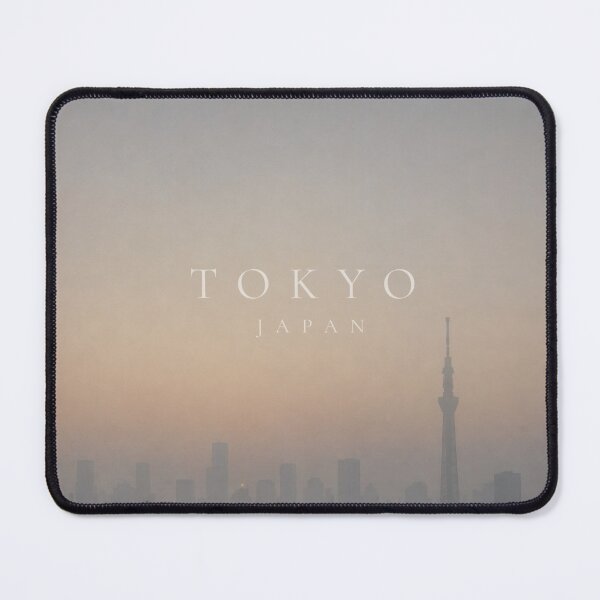 Item preview, Tokyo at Dawn — Misty Skyline, Sky Tree Silhouette | Dark Japandi Japan Wall Art Print designed and sold by SILENT JAPAN.