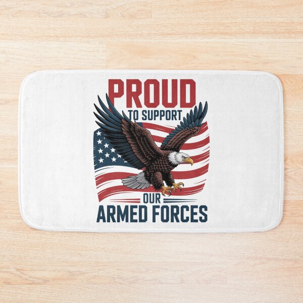 Item preview, Proud to Support Our Armed Forces — Eagle American Flag Shirt V3 designed and sold by DarylWelsh2024.