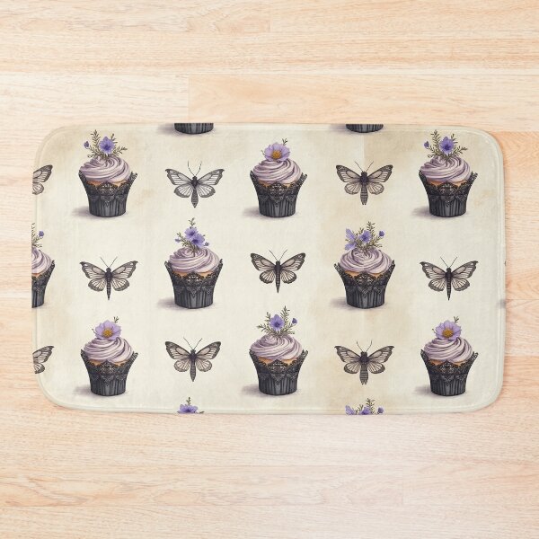 Item preview, Vintage Violet Cupcakes & Butterflies designed and sold by mittie101.