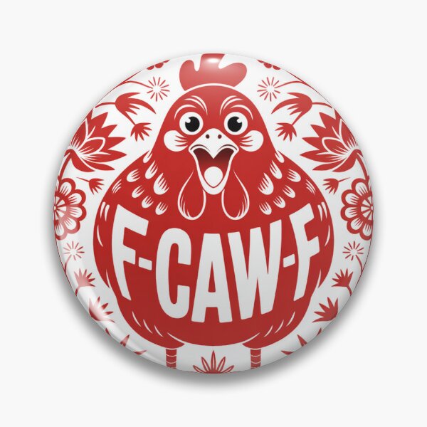 Item preview, Shocked Cartoon Chicken in Chinese Paper Cut Style designed and sold by Bloomkept.