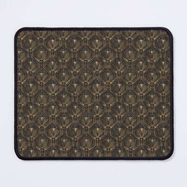 Item preview, Art Deco Arch Pattern - Charcoal and Gold designed and sold by BestVarieties.