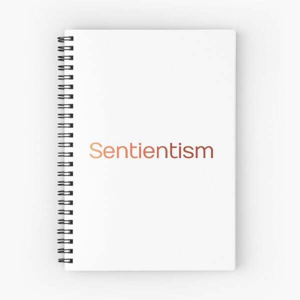 Item preview, Sentientism in graded orange on white background designed and sold by Sentientism.