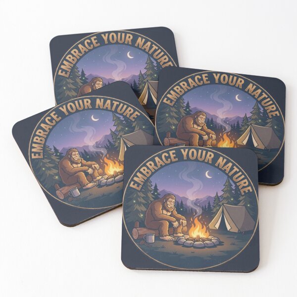 Item preview, Embrace Your Nature | Peaceful Camping Bigfoot designed and sold by Blaze & Trail Creative.