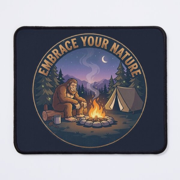 Item preview, Embrace Your Nature | Peaceful Camping Bigfoot designed and sold by Blaze & Trail Creative.