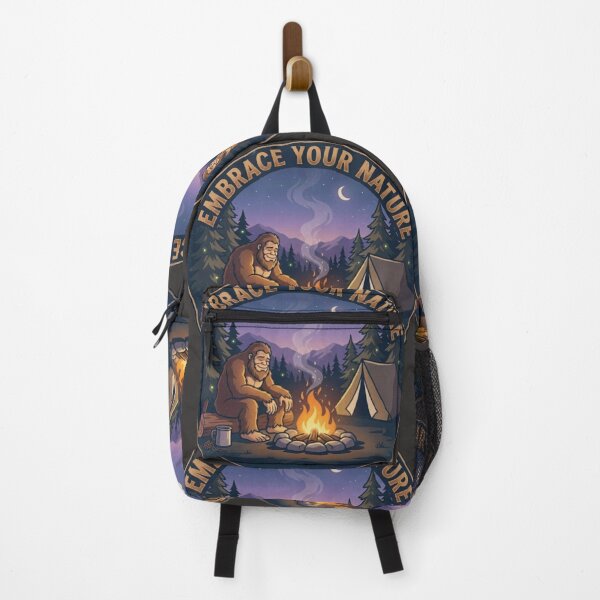 Item preview, Embrace Your Nature | Peaceful Camping Bigfoot designed and sold by Blaze & Trail Creative.