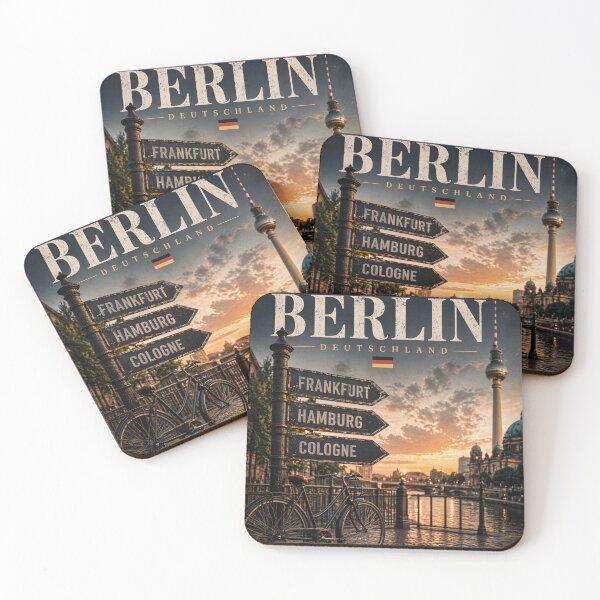 Aperçu de l'œuvre Berlin Germany Minimal City Design créée et vendue par MyLifeShop123.