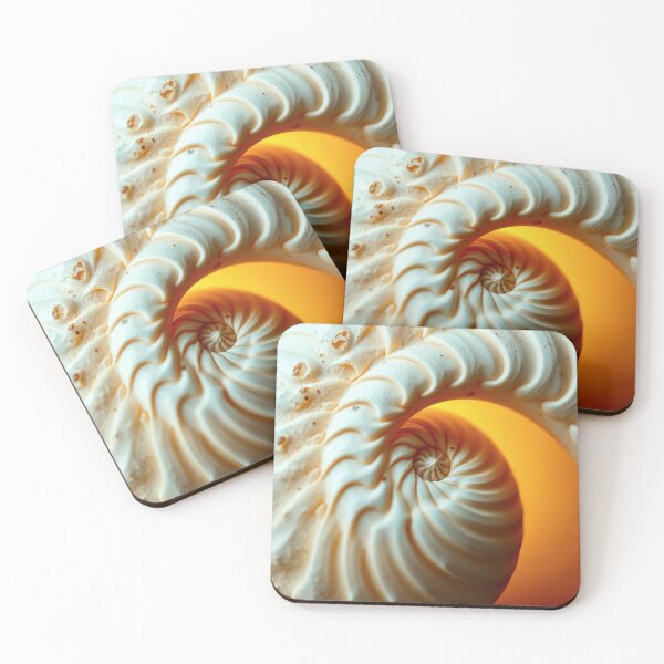 Item preview, Nautilus shell with geometric pattern. designed and sold by Charles Oliver Creations.