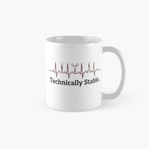 Item preview, Technically Stable EKG Surgeon Sarcasm designed and sold by NovaprintsbyFN.