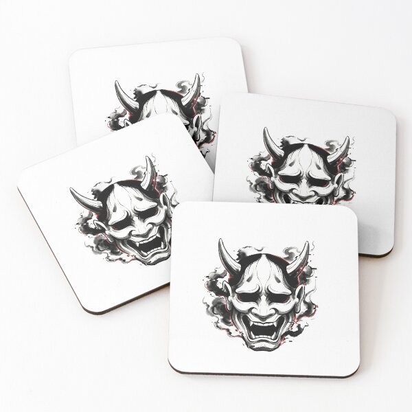 Item preview, Void Mask Anime Design, Dark Oni Aesthetic, Minimal Japanese Ink Style, Streetwear Graphic designed and sold by MouradStudio.