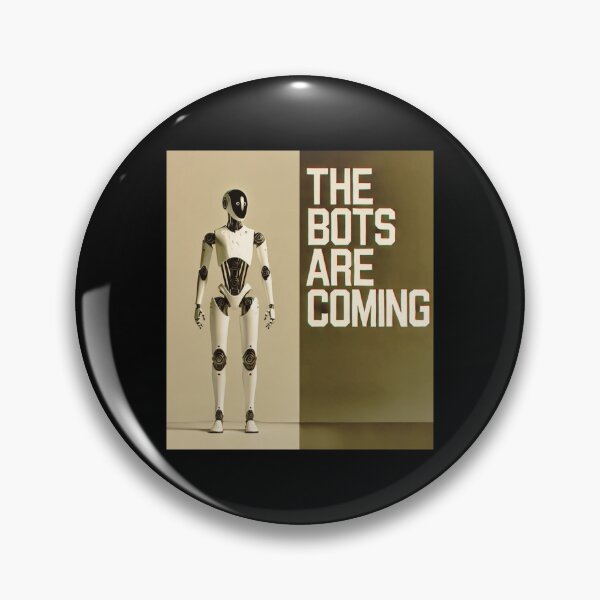Item preview, Robot The Bots Are Coming AI Sci Fi Futuristic Android AI Tech Graphic Tee designed and sold by TEEJAMBOREE.